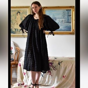 Black GINGHAM MADLYN DRESS